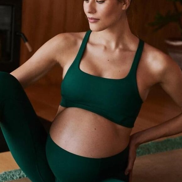 FP Movement x Hatch NWT Garden Green Never Better Square Neck Maternity Bra - Picture 2 of 8